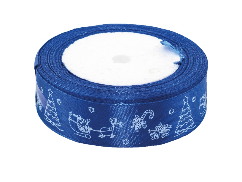 Wstążka satynowa Boże Narodzenie 25mmx22m WSX25-11 Brewis